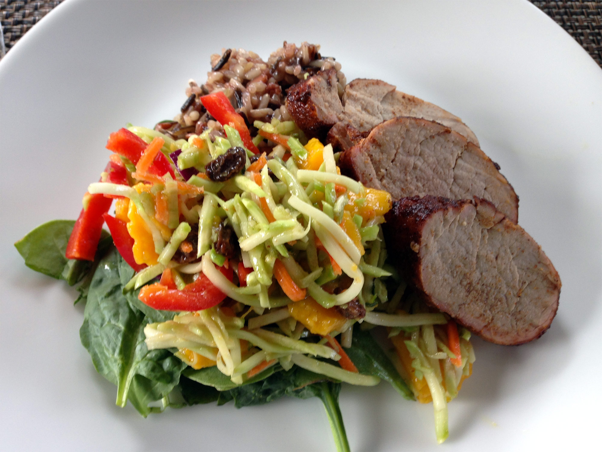 Island Pork Tenderloin Salad - Cooked Pro
