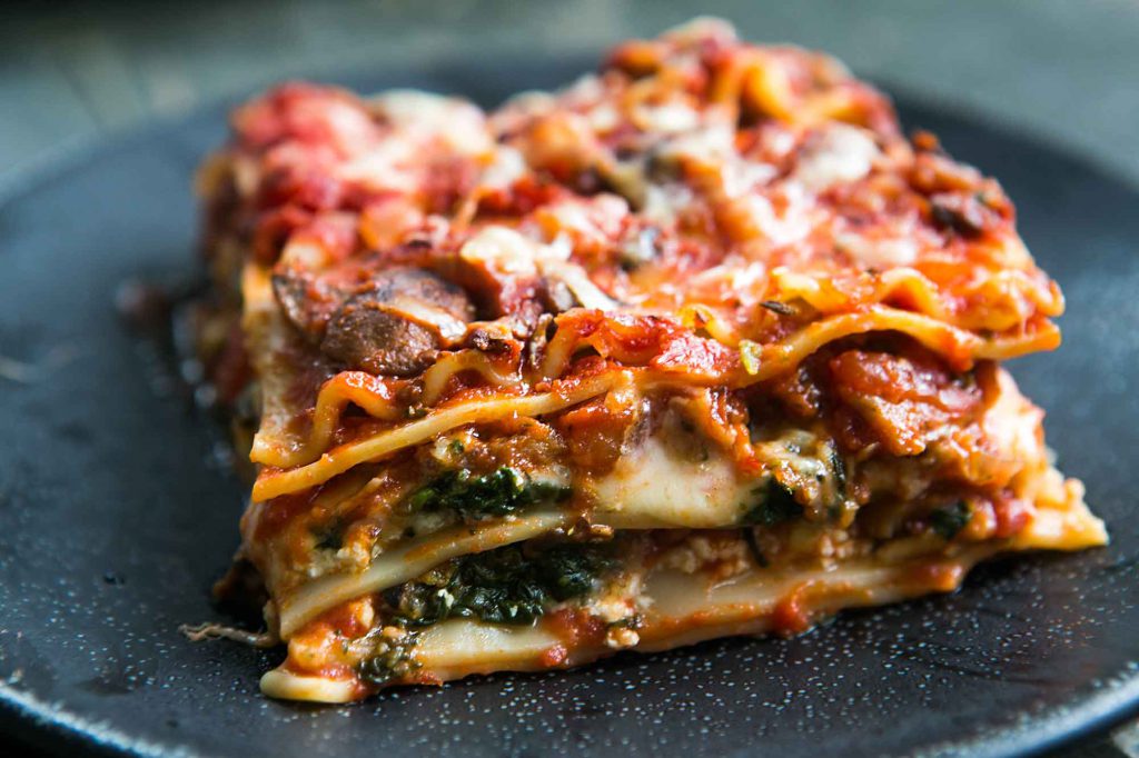 Quick Sausage and Mushroom Lasagna